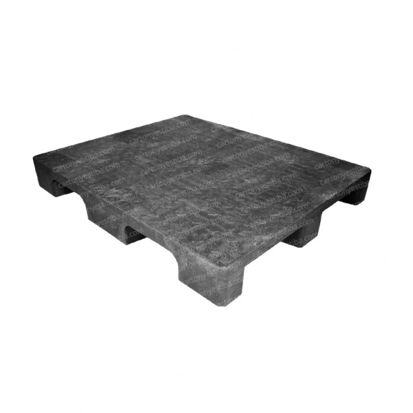 Estiba plástica superficie cerrada 120x100x15 cm capacidad de 5.000 kg