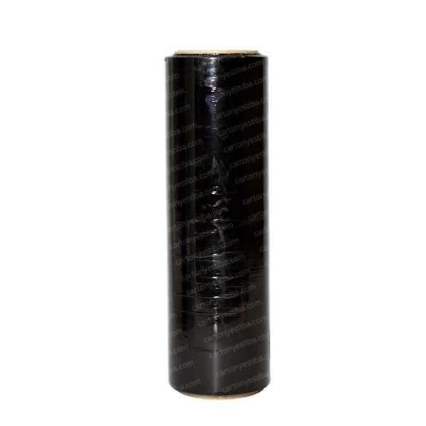 Stretch negro 16.6 cm x 157 mt calibre 8