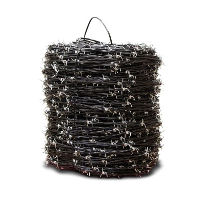 Alambre de púas hibrido cal 12 x 400mt x 3mm din x 14.5kg - Cartón y Estiba