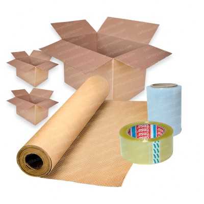 Kit para mudanzas y trasteos pequeño - Cartón y Estiba