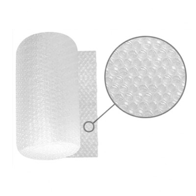 Rollo de plásgico curbuja pequeña 1m x 70m - Cartón y Estiba