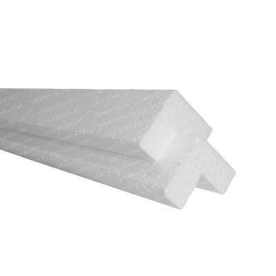 Esquinero de icopor 100 cm x ala 7cm x 3cm espesor - Cartón y Estiba